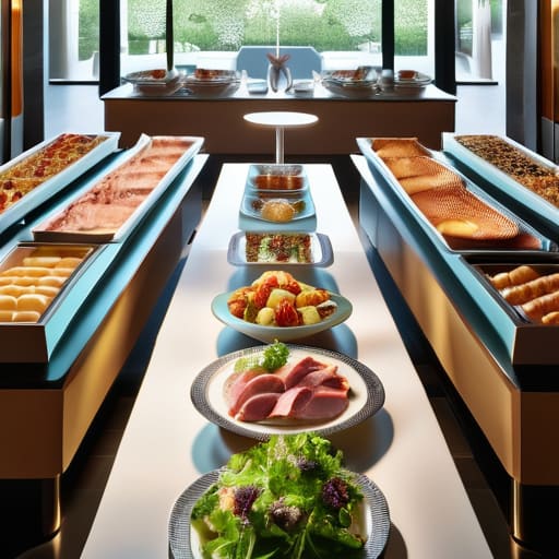 The Final Countdown to Service buffet layout.