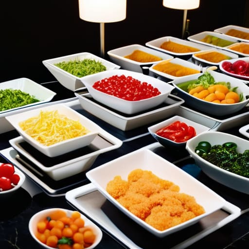 How buffets should be laid out.