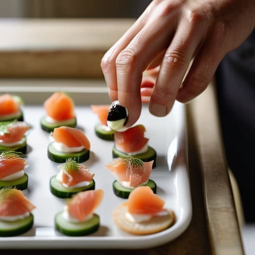Learning how canapes are planned per person.