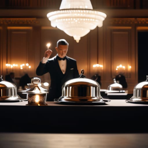 How catering timings are planned for speeches.