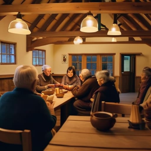 Showing how village halls can be used well.
