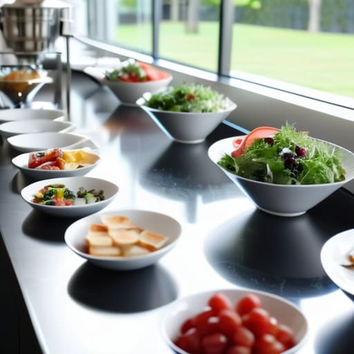 Buffet Station Layout for Large Groups Managing the Human Surge