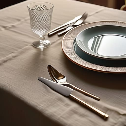 Table setting preparation for The Final Audit.