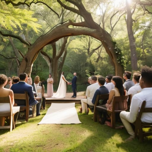 How outdoor ceremonies are planned for audio.