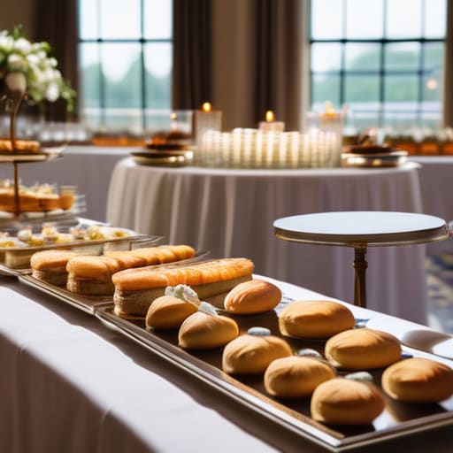 Planning a buffet for a wedding celebration.