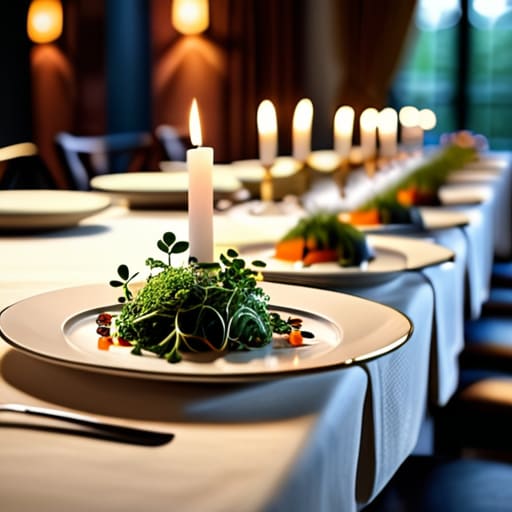 Elegant plated service in formal dining.
